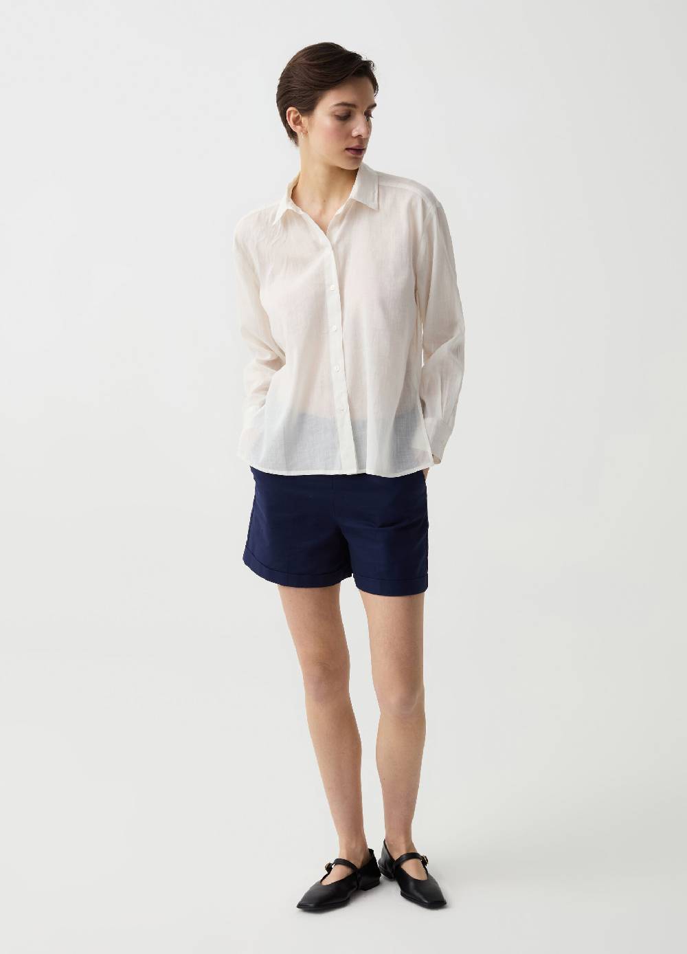 Ovs Camicia in ramie e cotone