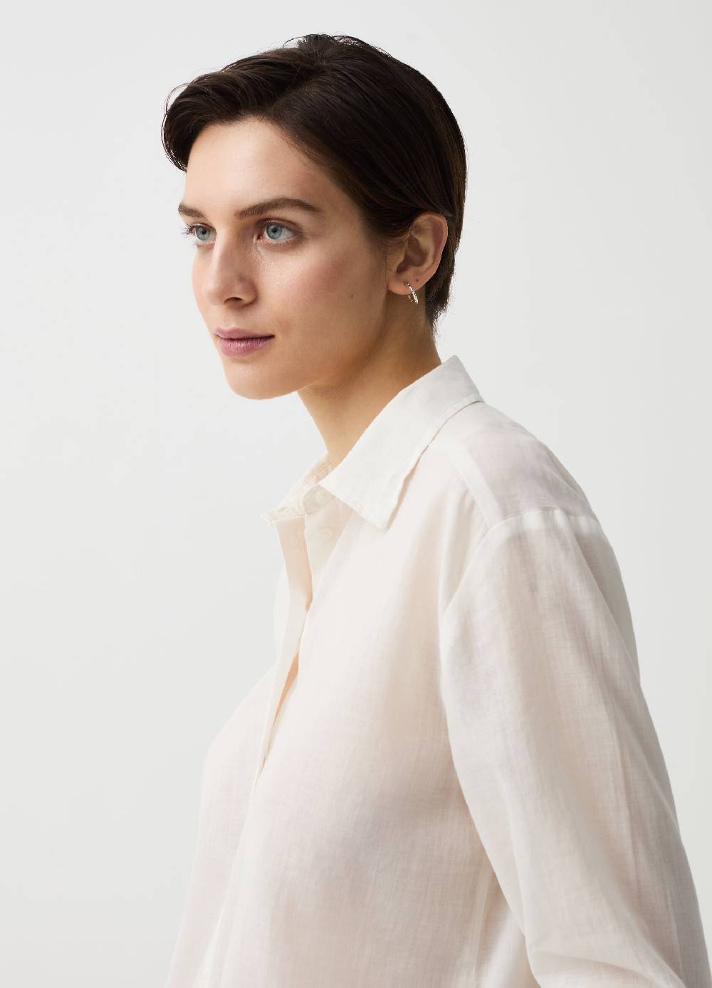 Ovs Camicia in ramie e cotone In Vendita