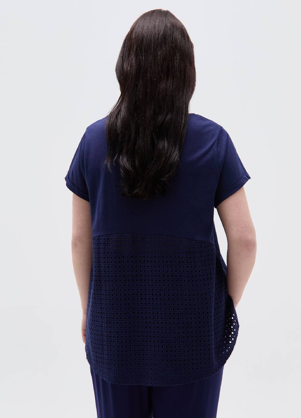 Ovs T-shirt con inserto traforato Curvy Hotsell