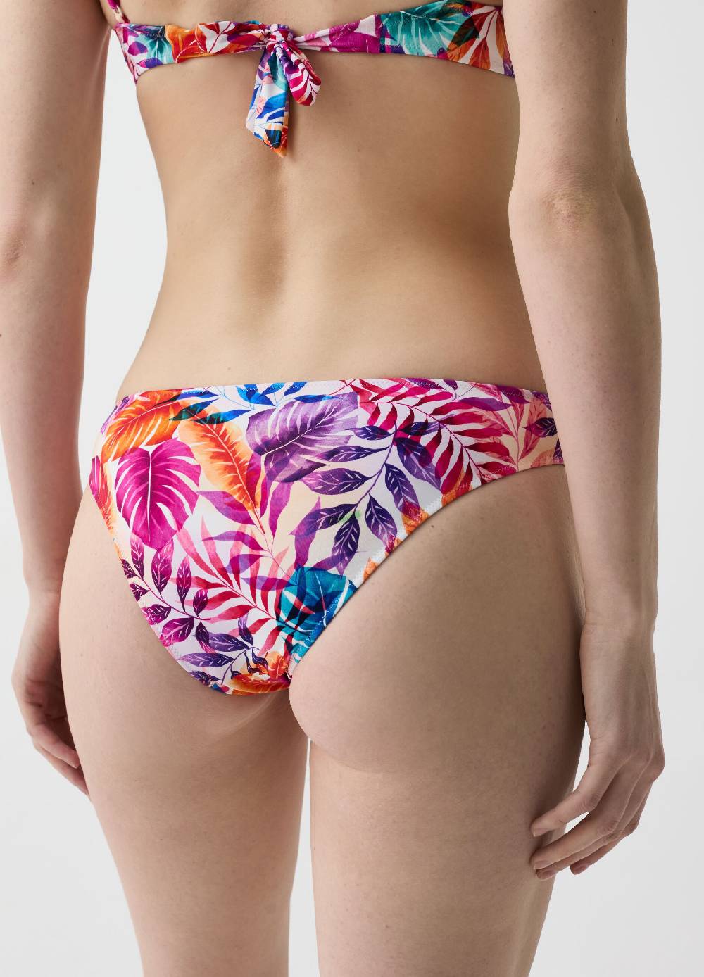 Ovs Slip bikini con fascette stampa foliage Offerta per la Festa della Mamma