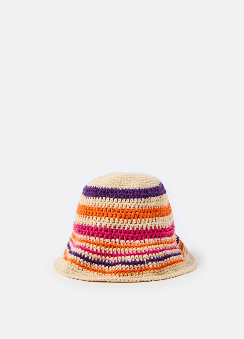 Ovs Cappello in cotone crochet a righe Grandi sconti