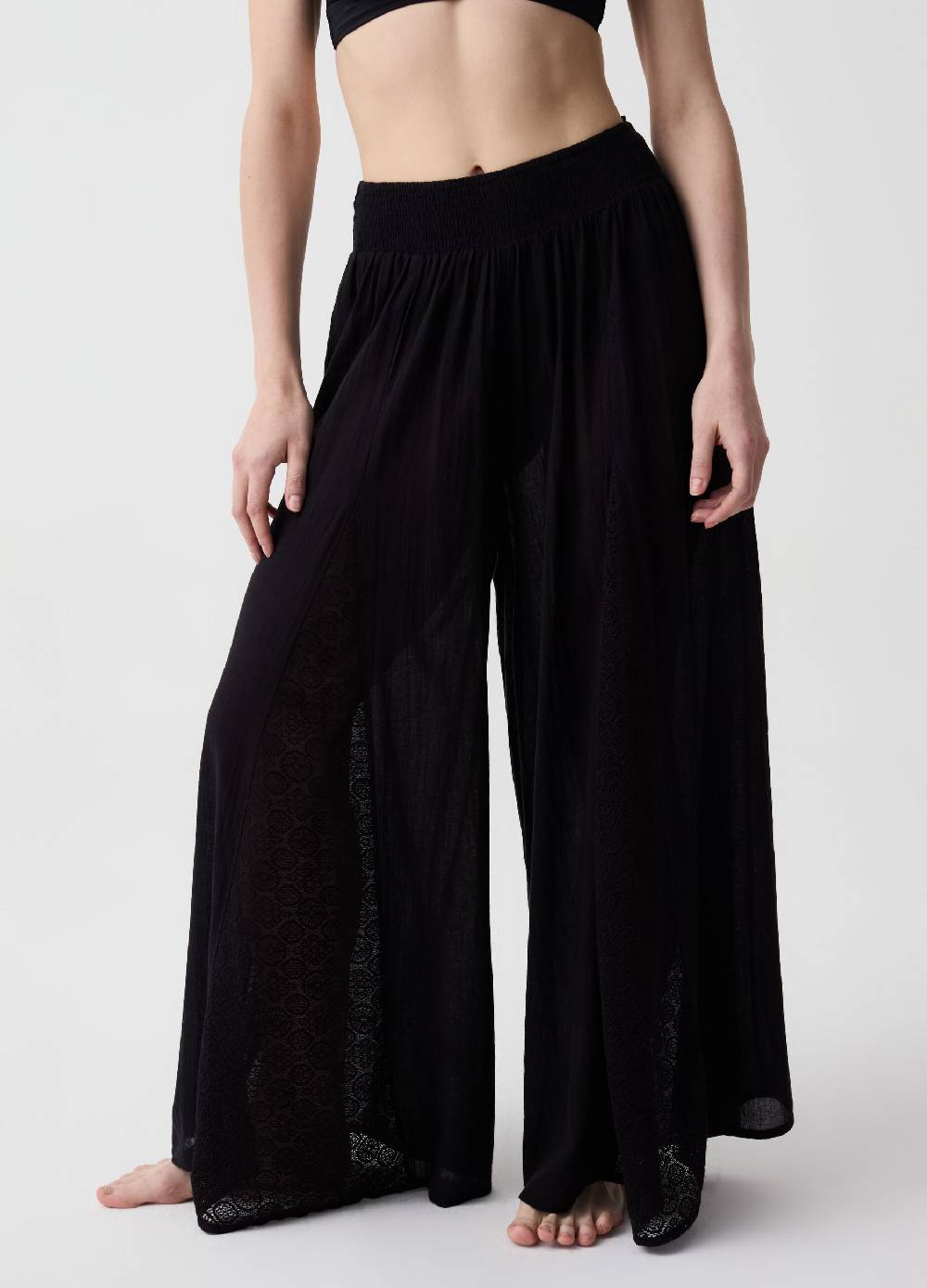 Ovs Pantalone copri costume wide leg in pizzo Nuovi prodotti