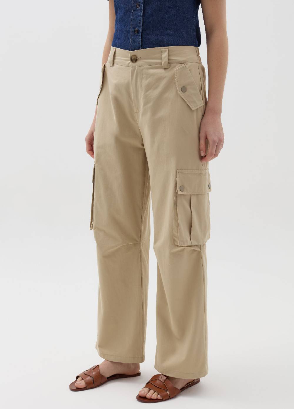 Ovs Pantalone cargo flare fit Enormi risparmi