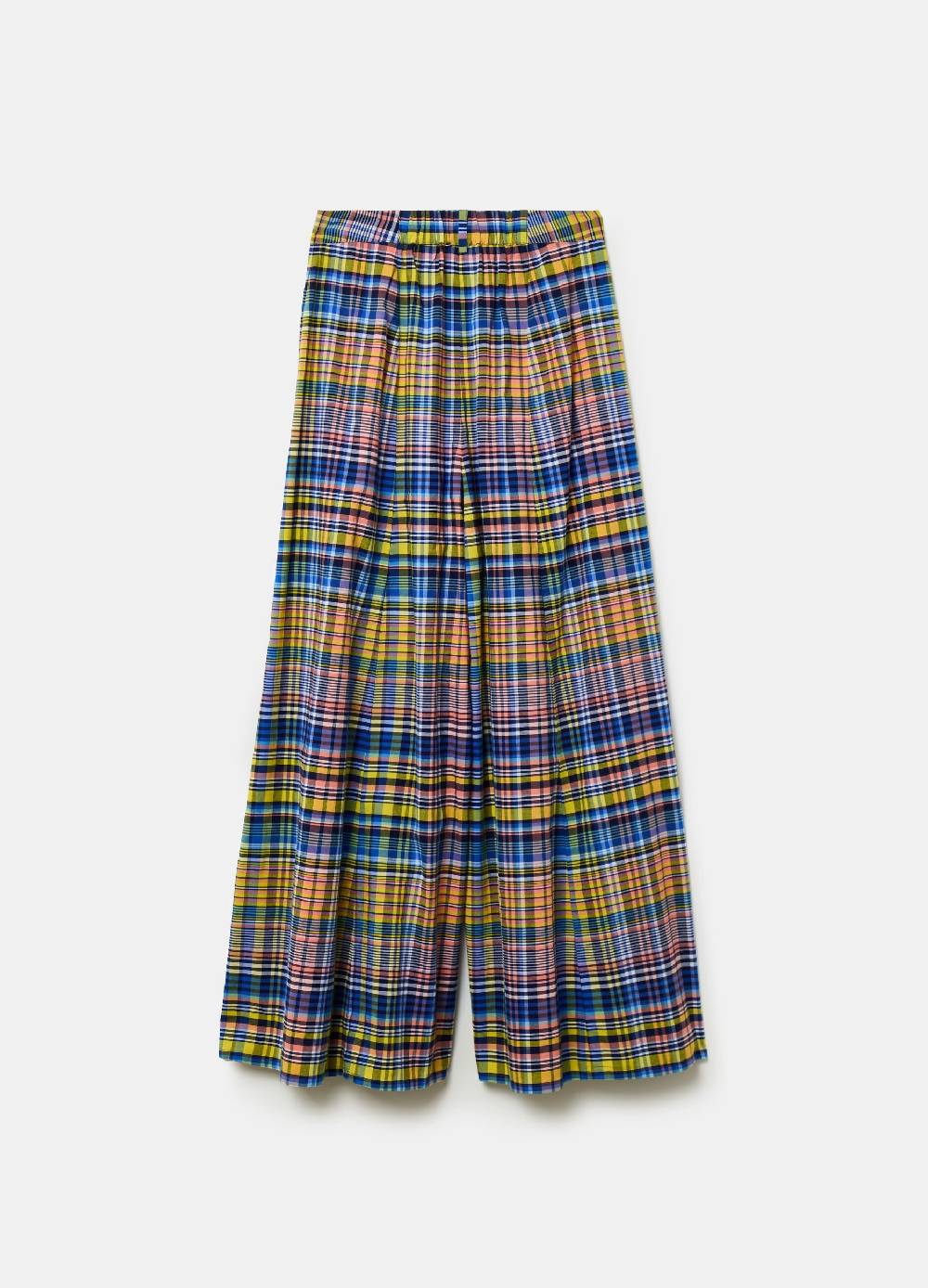 Ovs Pantalone flare fit wide leg fantasia check ACQUISTA ORA