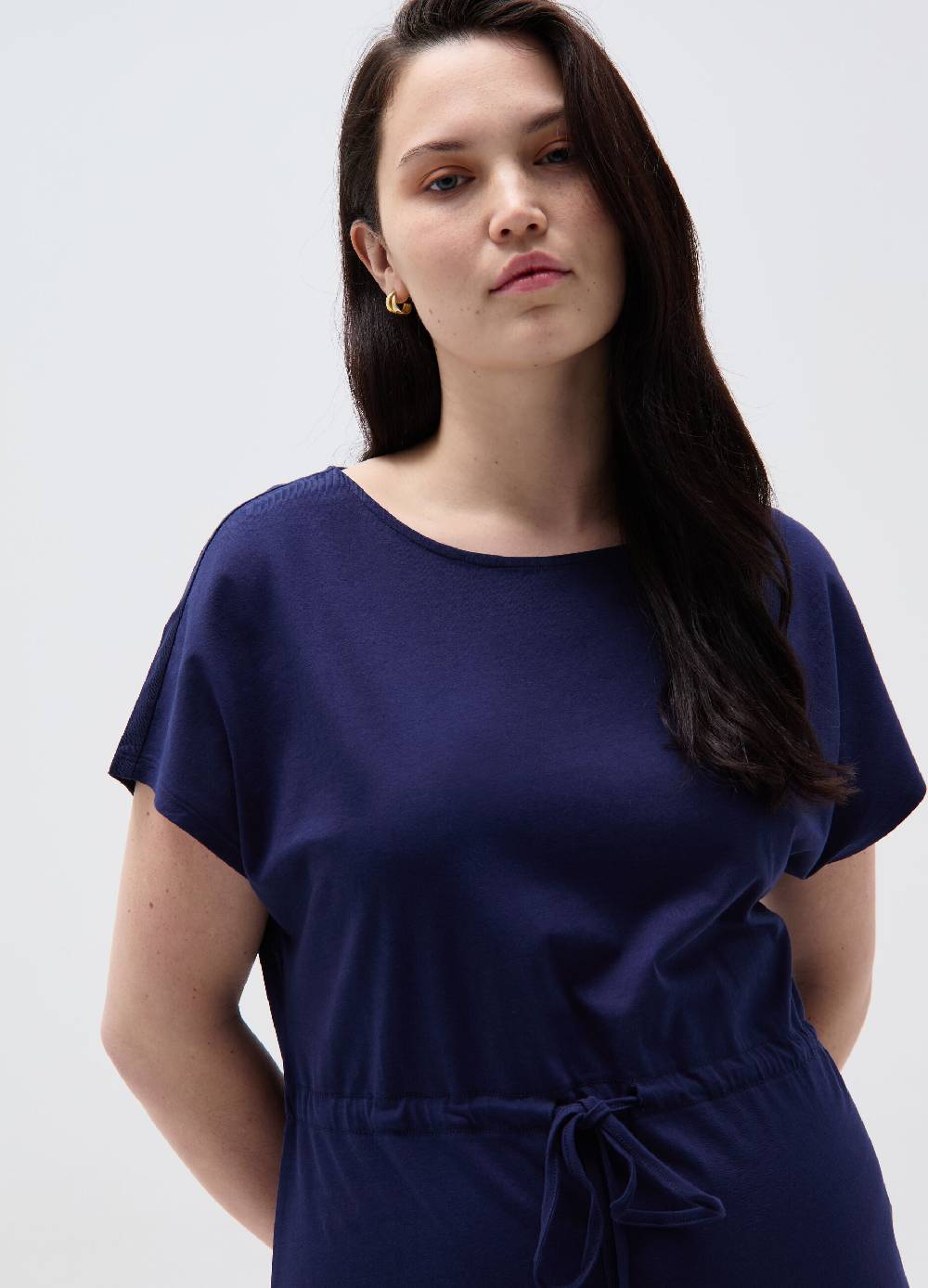 Ovs Vestito Essential corto con coulisse Curvy Promozione temporanea