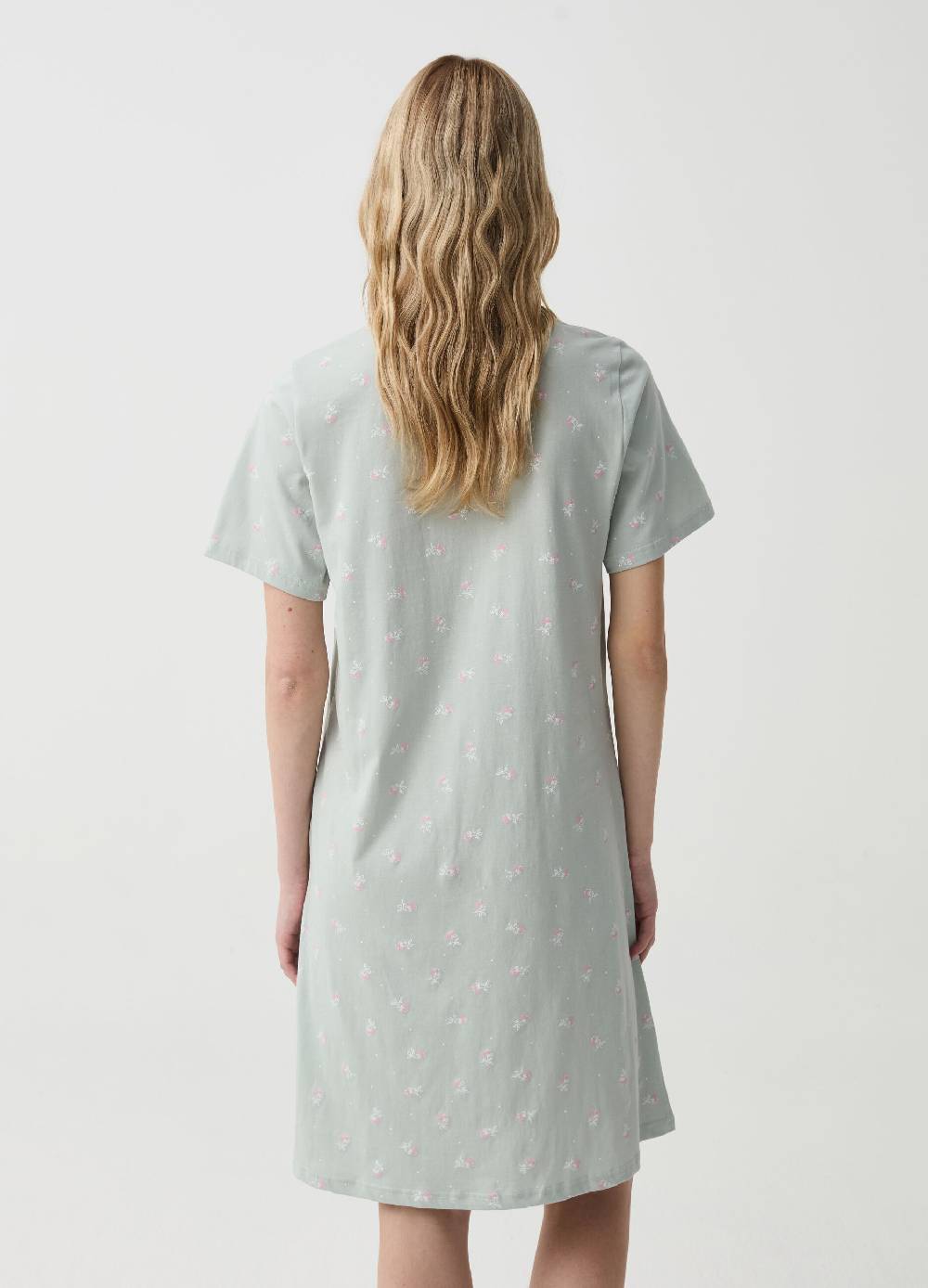 Ovs Camicia da notte in cotone bio fantasia Fino al 50% di sconto