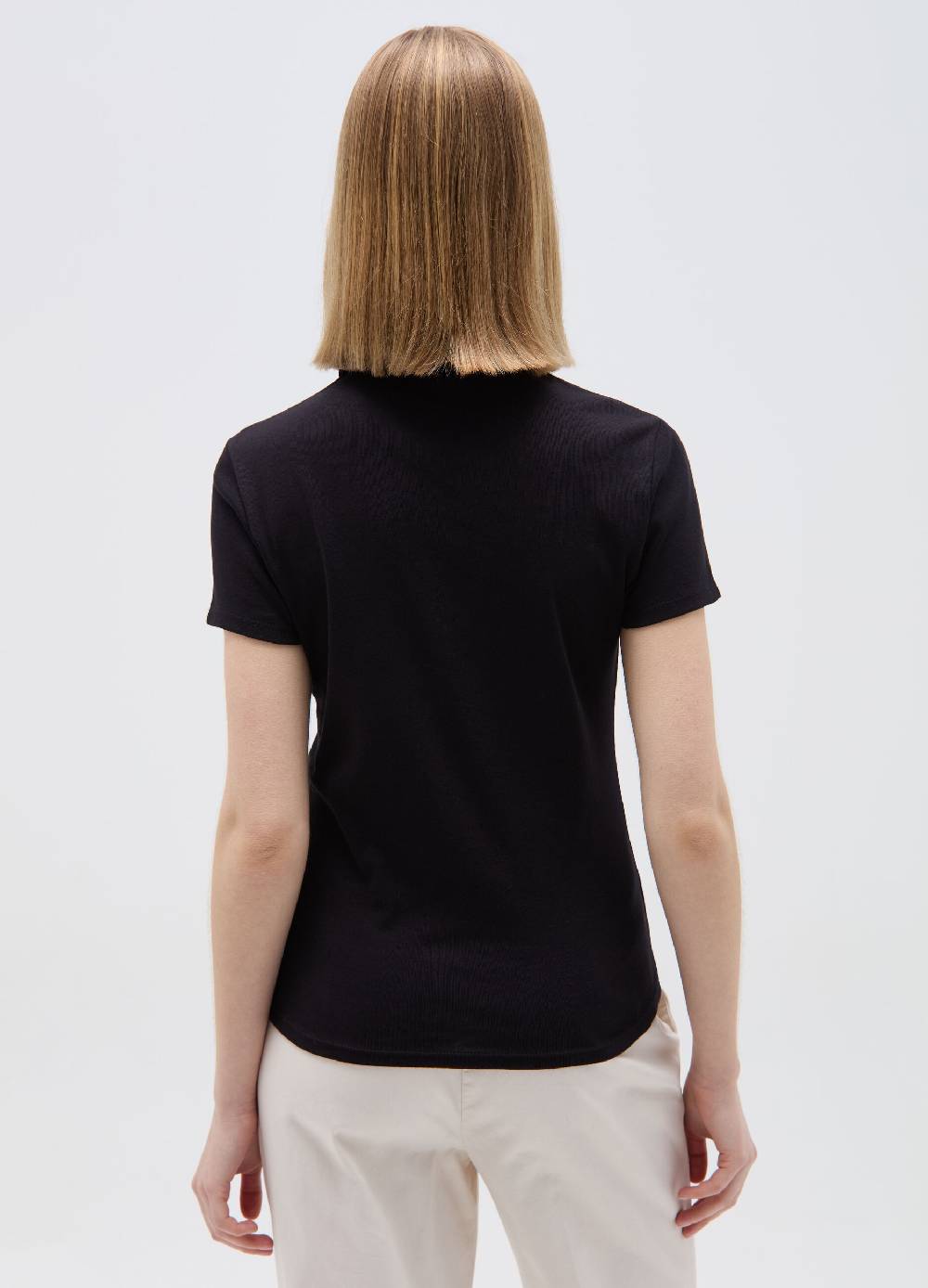 Ovs T-shirt scollo a polo con inserto crochet Offerta speciale della fabbrica