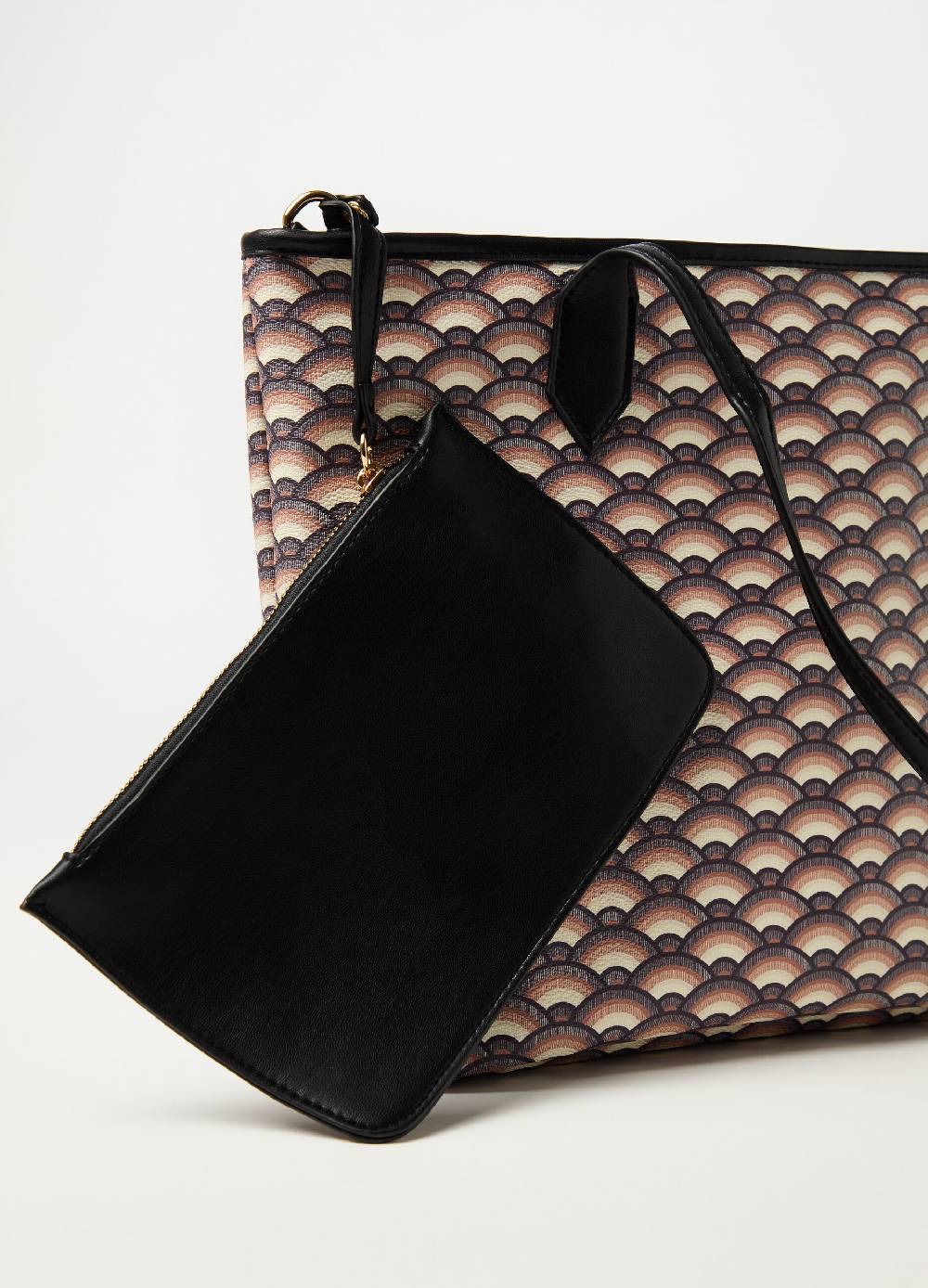 Ovs Borsa shopper con stampa geometrica Sostegno trimestrale