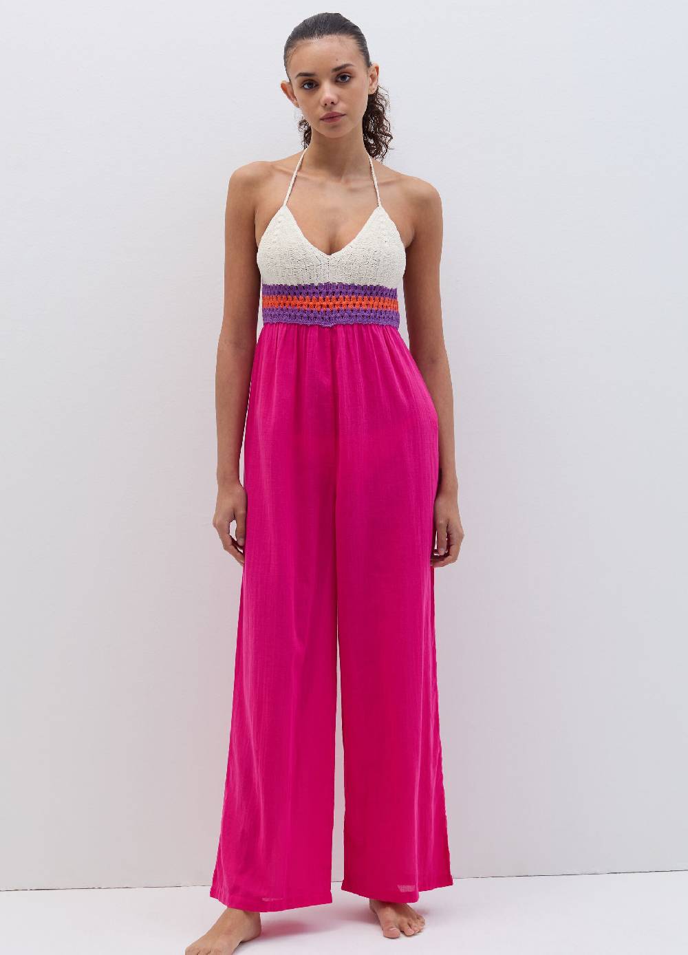 Ovs Tuta intera copri costume con top crochet Enormi sconti