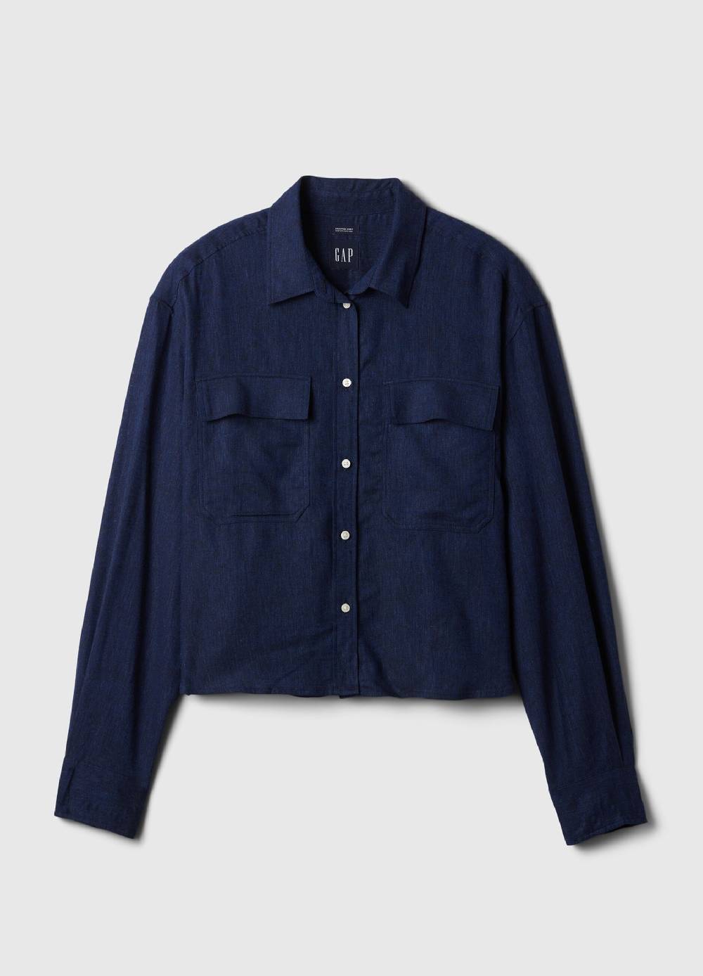 Ovs Camicia over cropped in lino Sconti questo mese