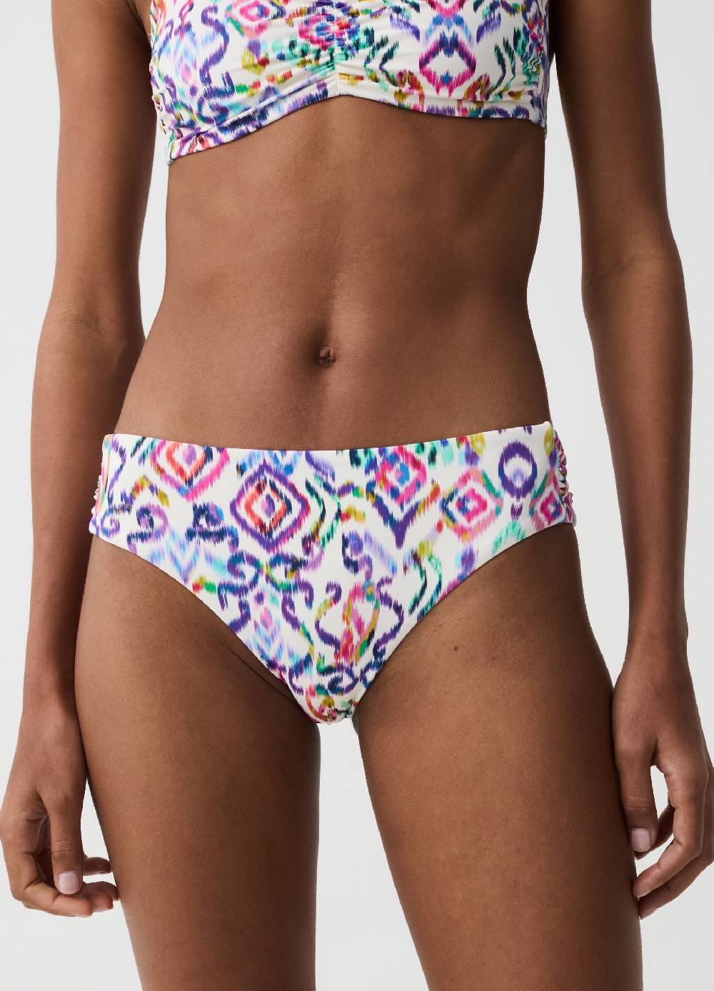 Ovs Slip bikini a vita alta con stampa ikat Italy