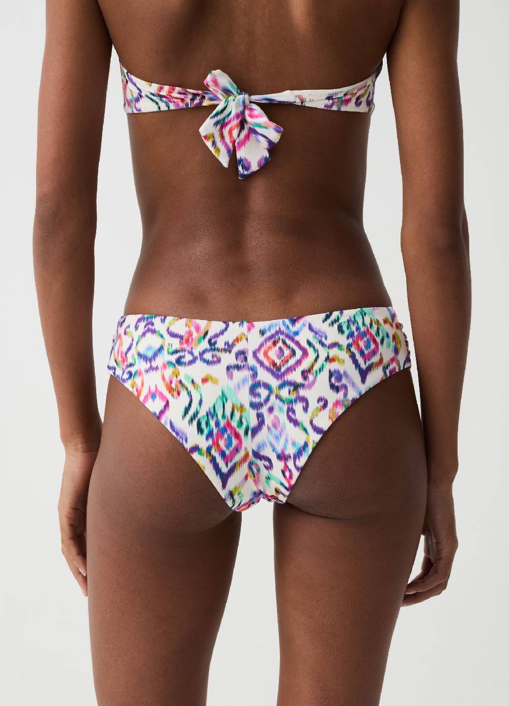Ovs Slip bikini a vita alta con stampa ikat Italy