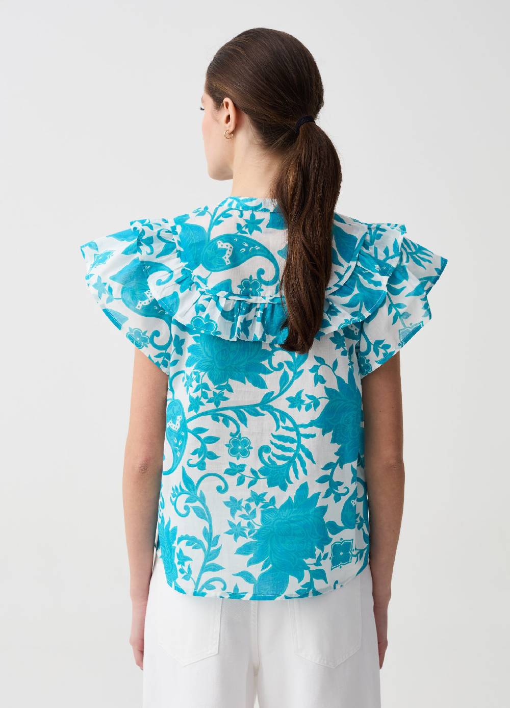 Ovs Blusa stampata con volant Vendita