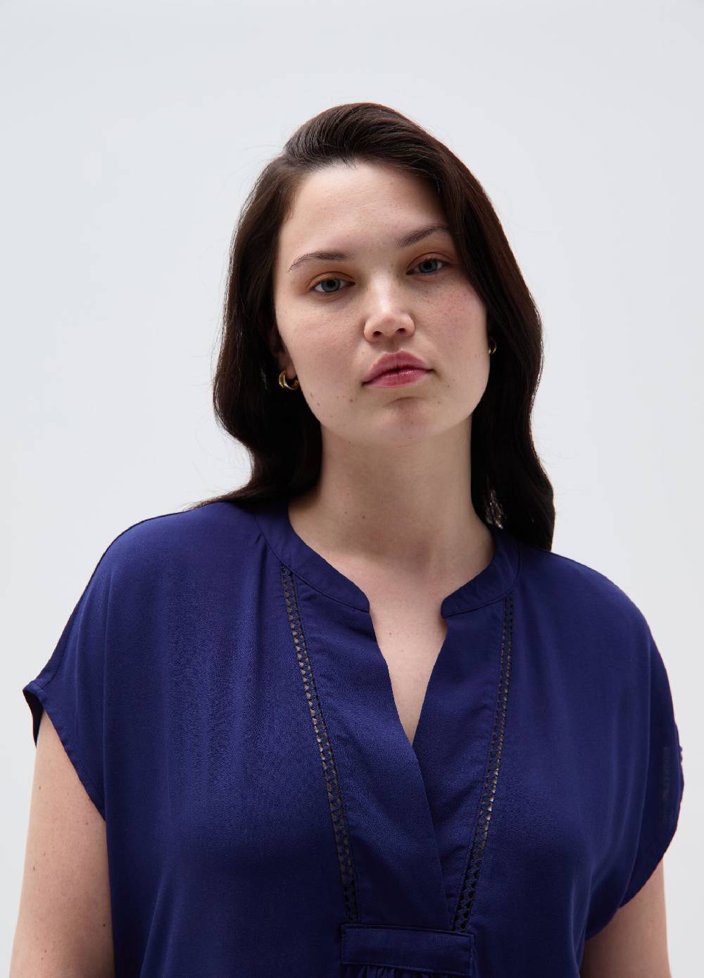 Ovs T-shirt con profilo traforato Curvy Soddisfazione Garantita