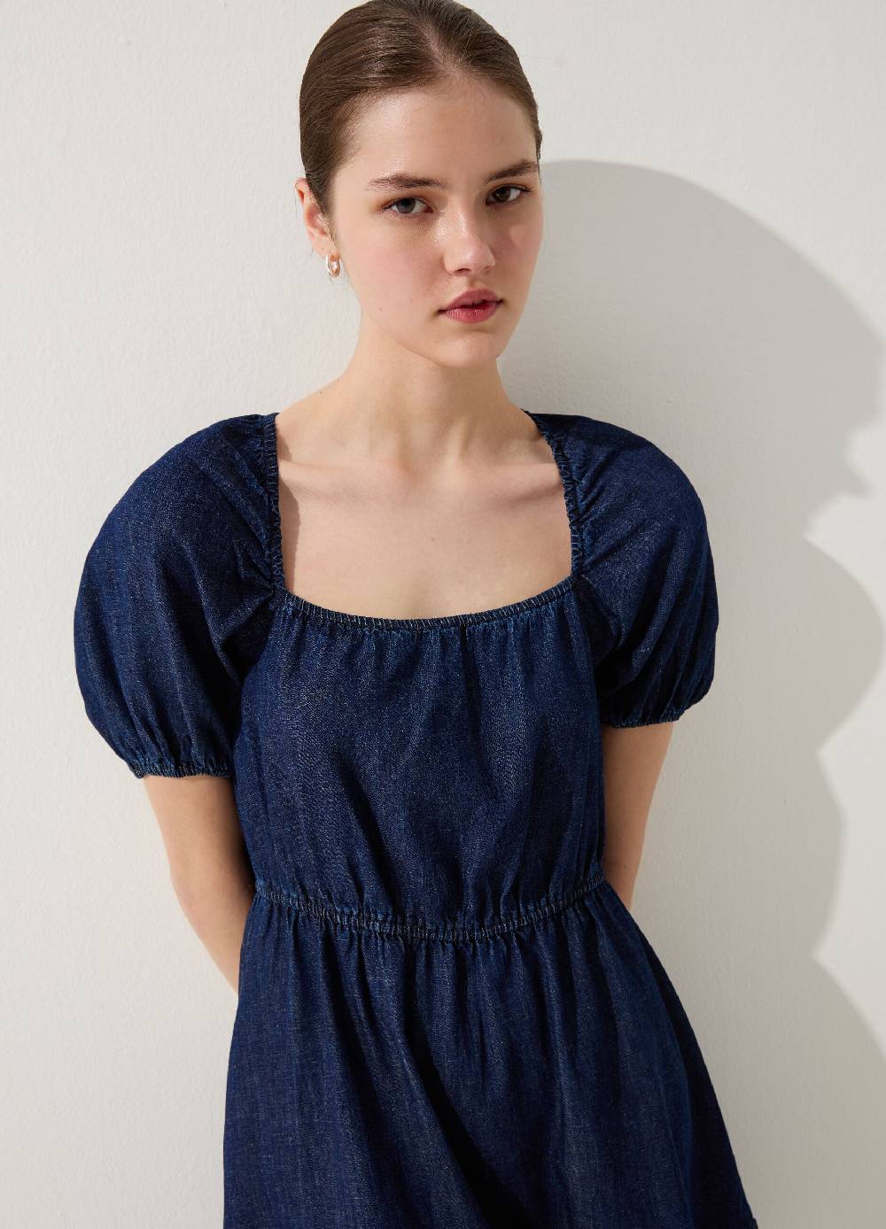 Ovs Vestito corto in denim con balza Negozi Online