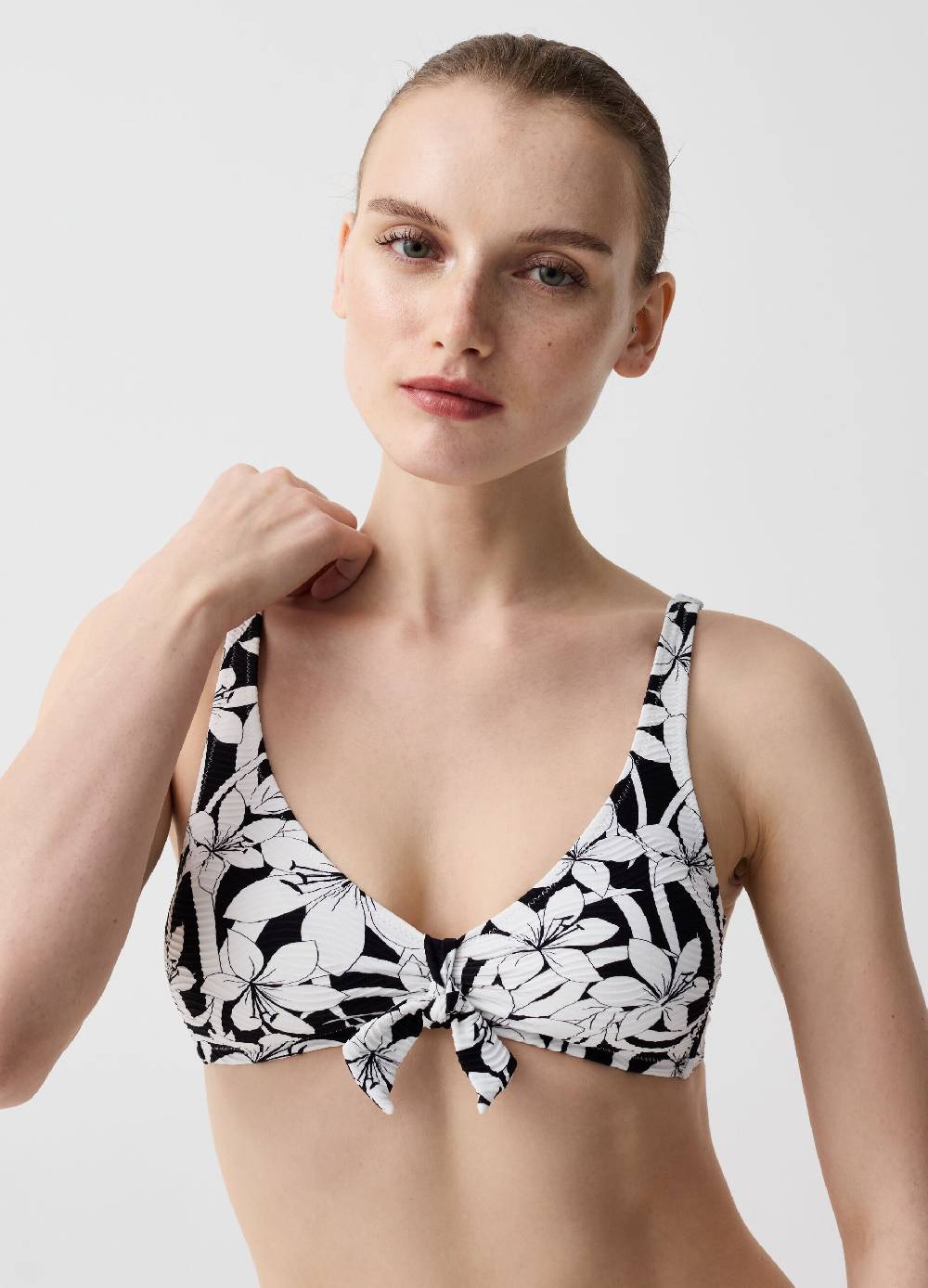 Ovs Top bikini floreale scollo halter con nodo Promozione Limitata