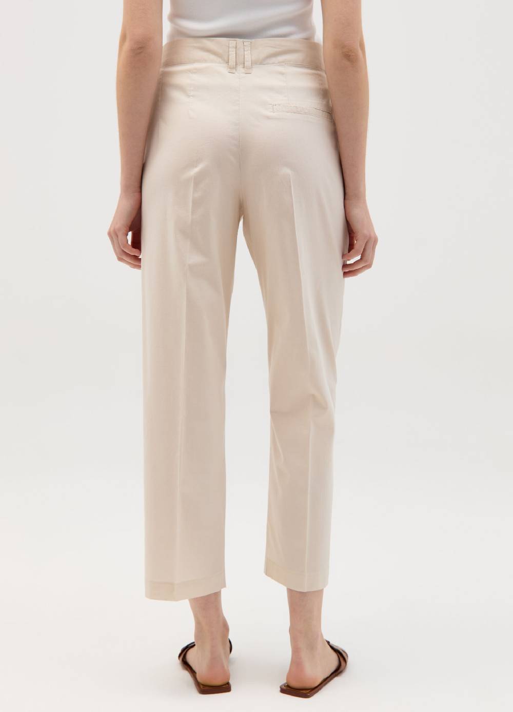 Ovs Pantalone a sigaretta crop con pinces Fino Al -60%