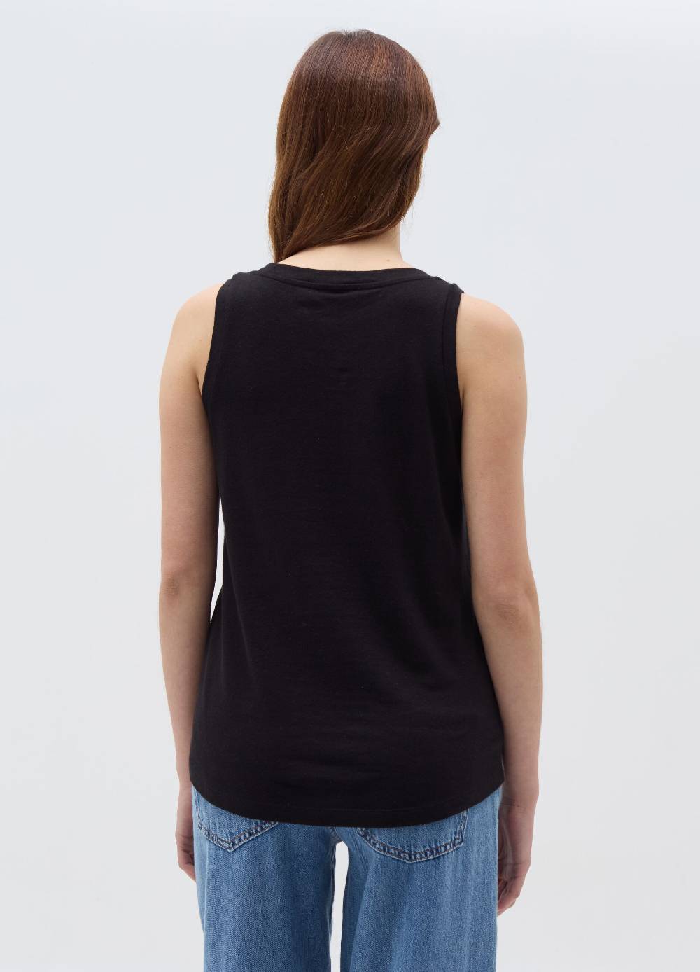 Ovs Tank top in lino e cotone con scollo rotondo Shopping Online