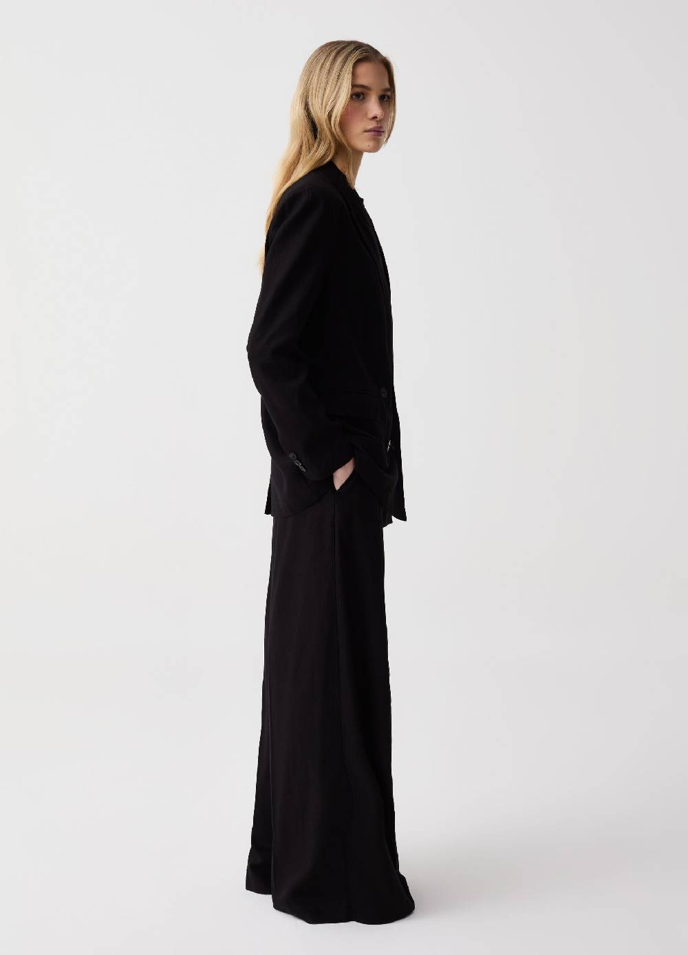 Ovs Blazer relaxed fit in lino e viscosa Novità