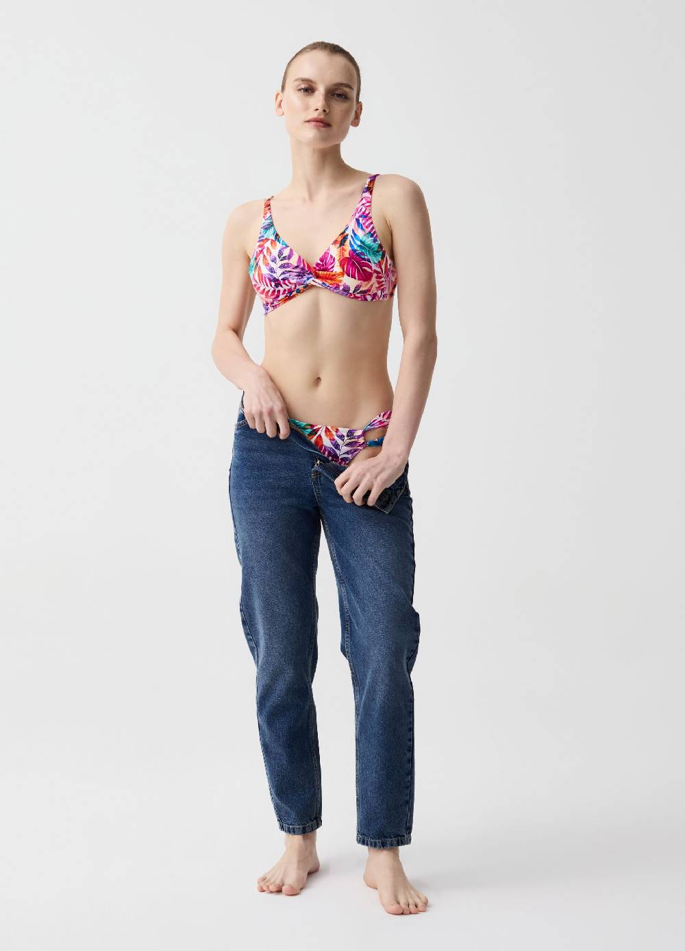 Ovs Top bikini con stampa foliage Offerta