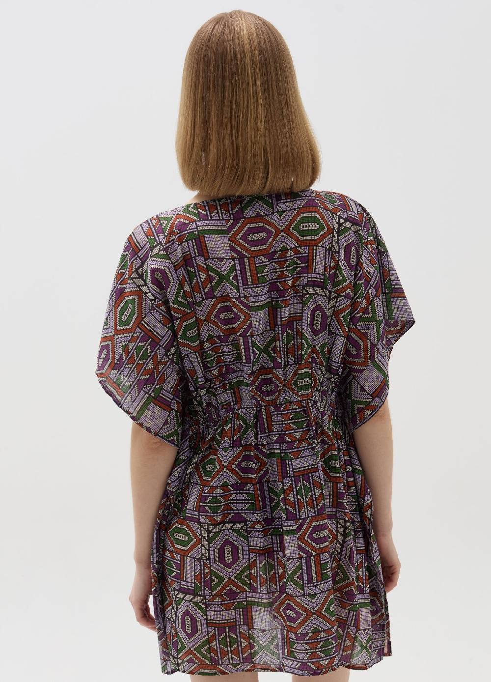 Ovs Poncho copri costume con stampa e perline Outlet