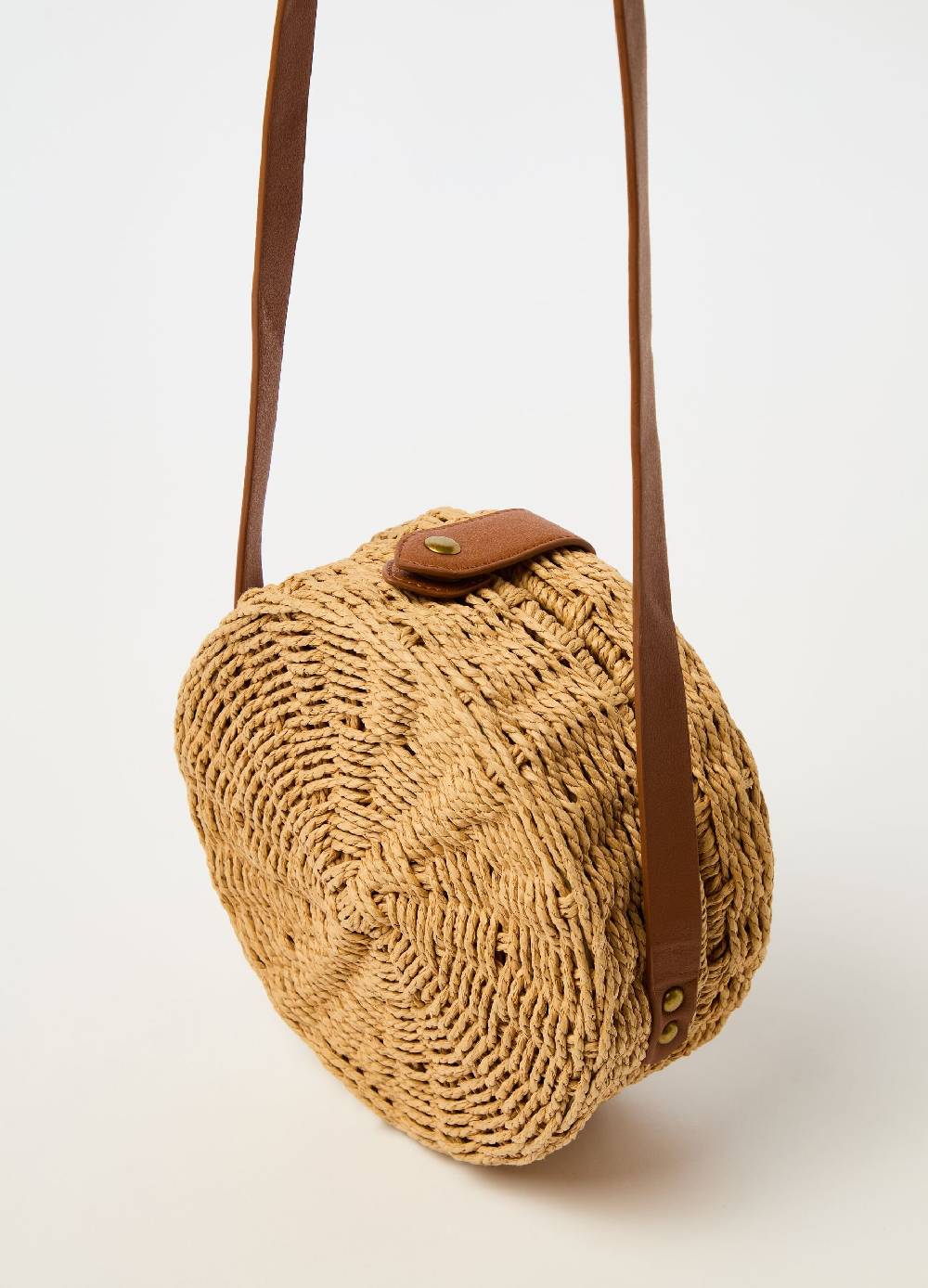 Ovs Circle bag in paglia In Vendita
