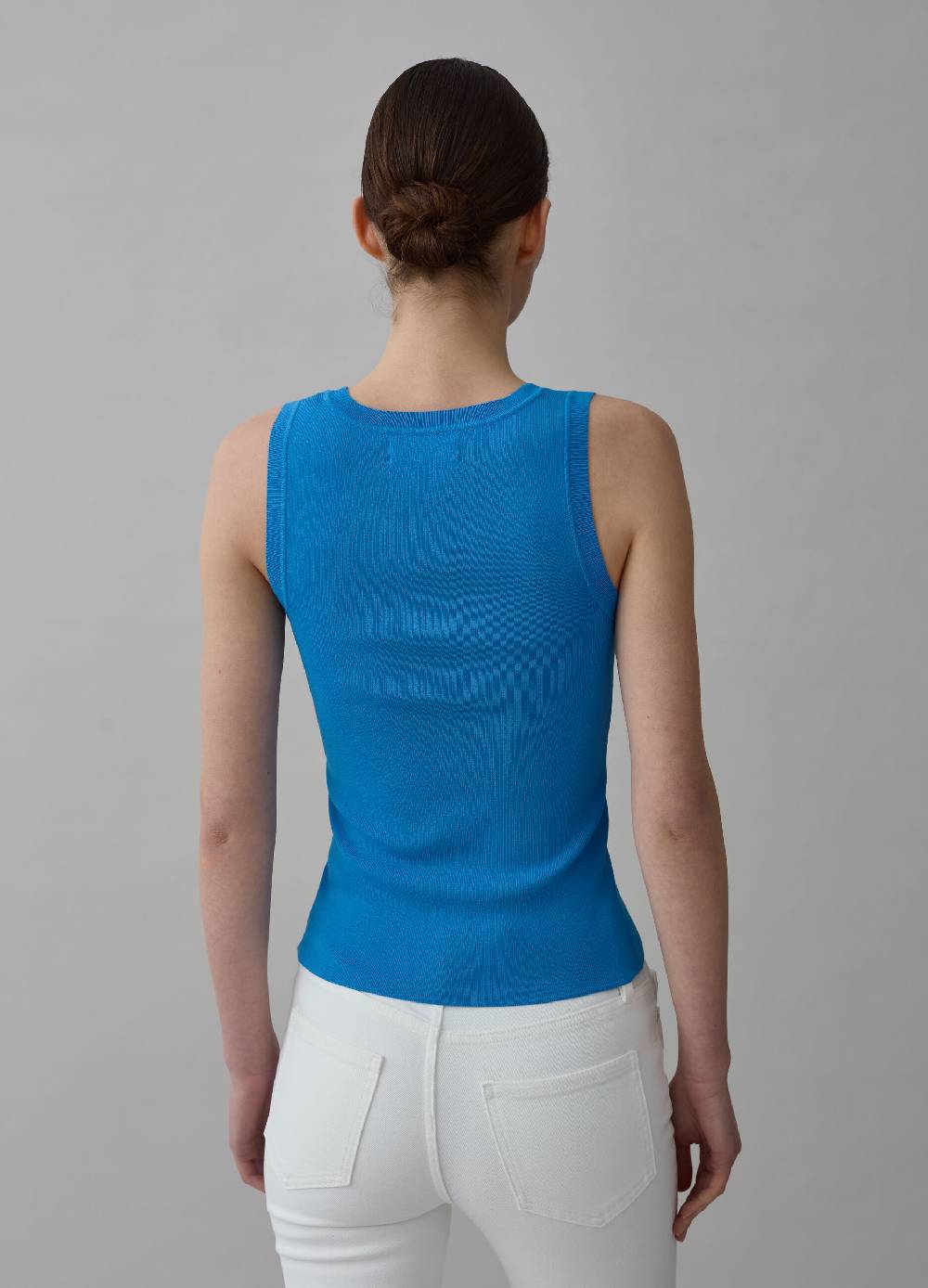 Ovs Tank top a costine con scollo rotondo Vendita Economica