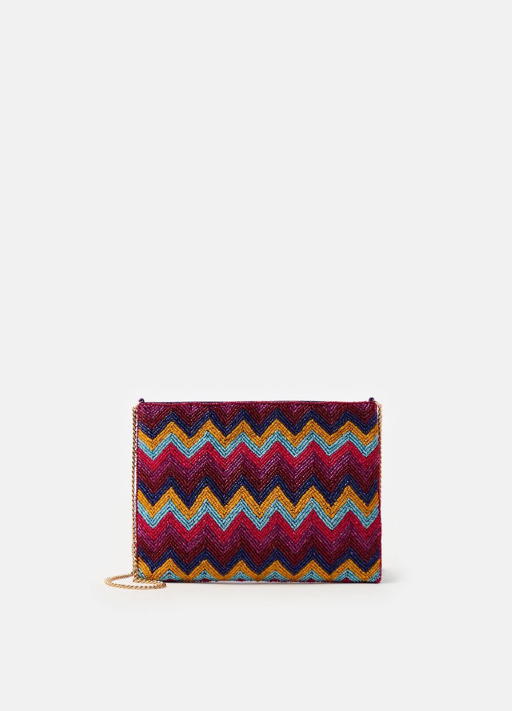 Ovs Pochette con perline multicolore Nuova