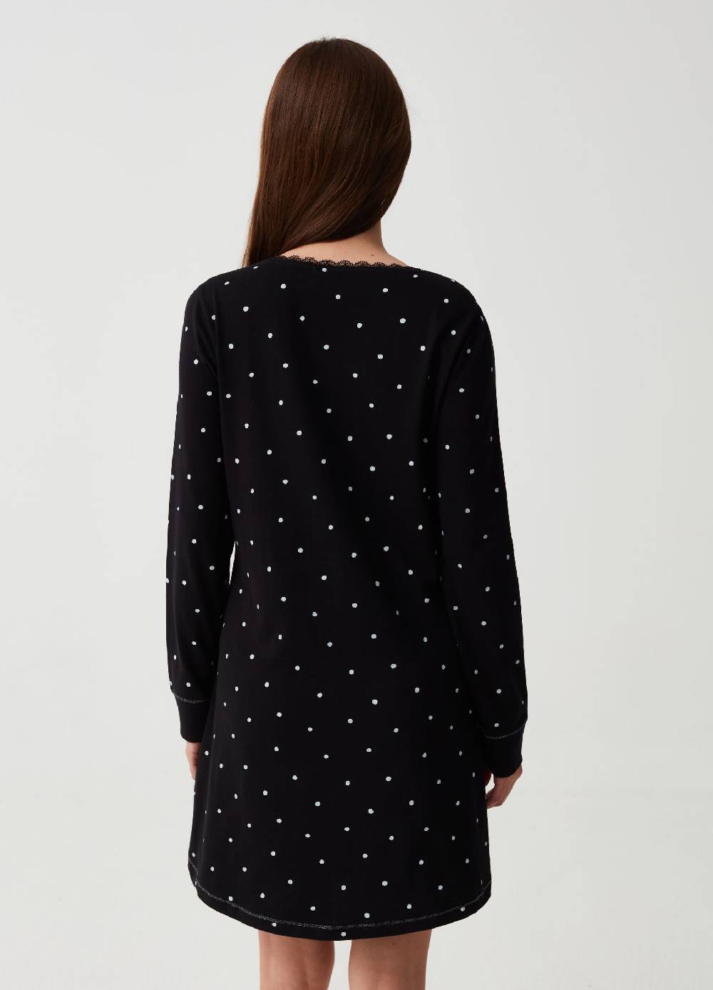 Ovs Camicia da notte a pois con scollo serafino Sconto di tempo limitato