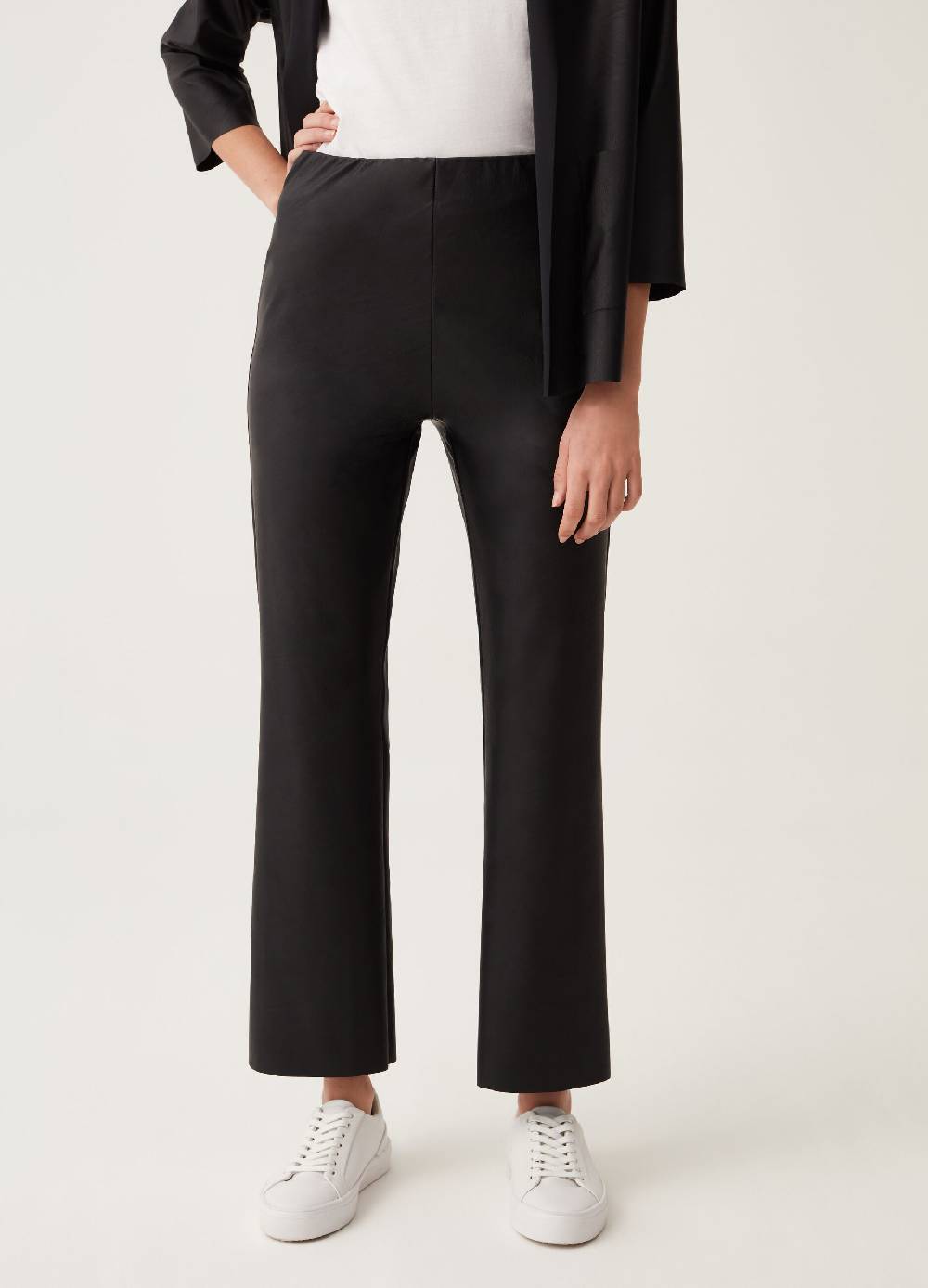 Ovs Pantaloni flare fit effetto lucido Negozio online di fabbrica