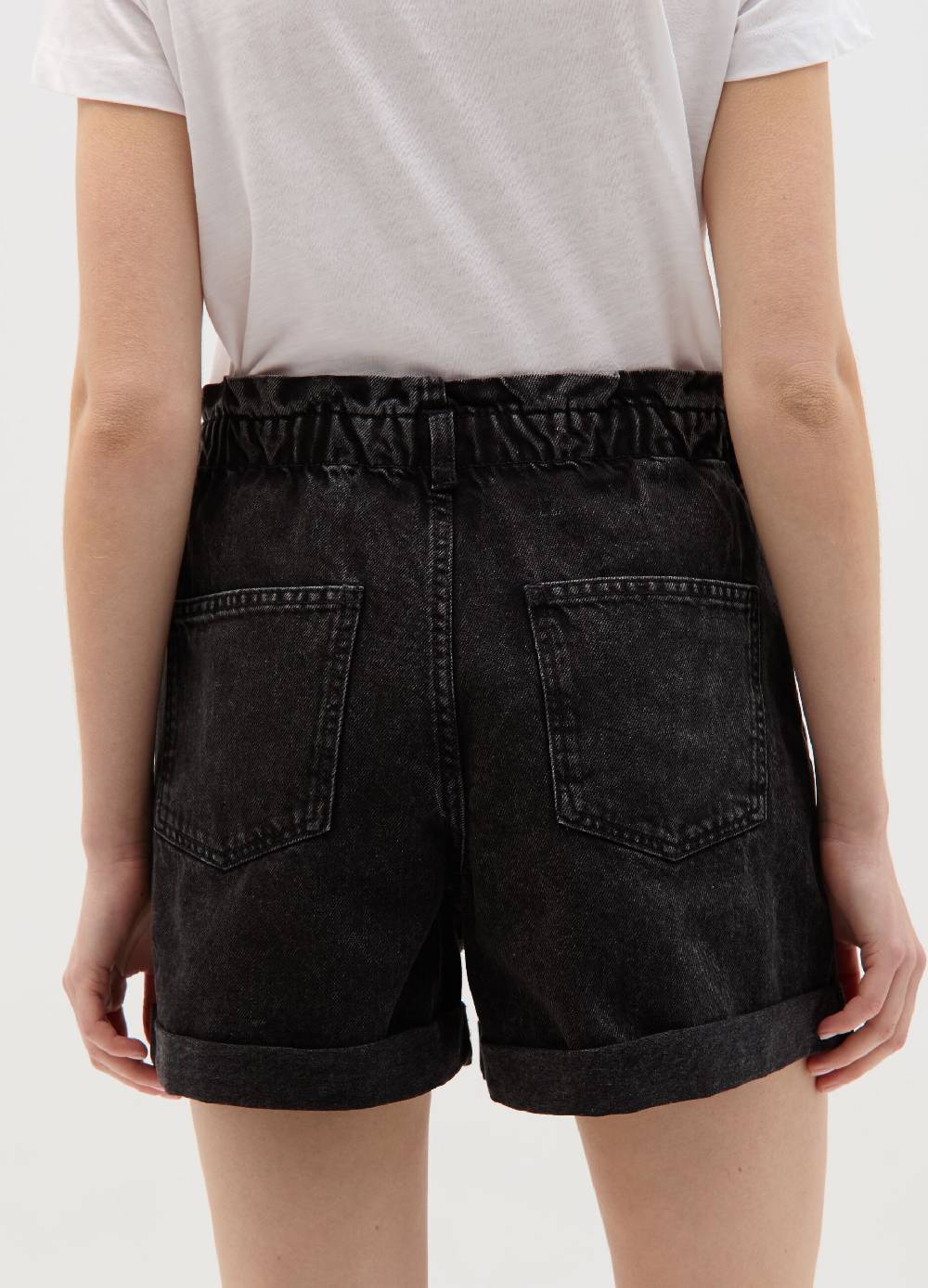 Ovs Shorts paper bag in denim Offerta speciale