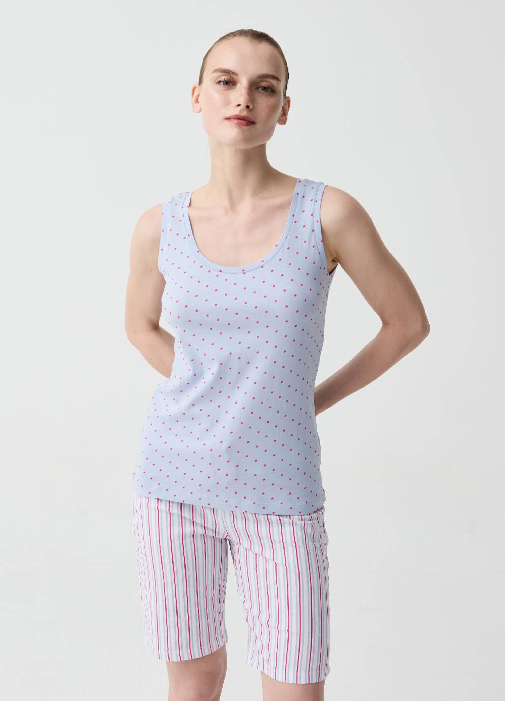 Ovs Pantalone pigiama corto a righe multicolore Fornitura limitata