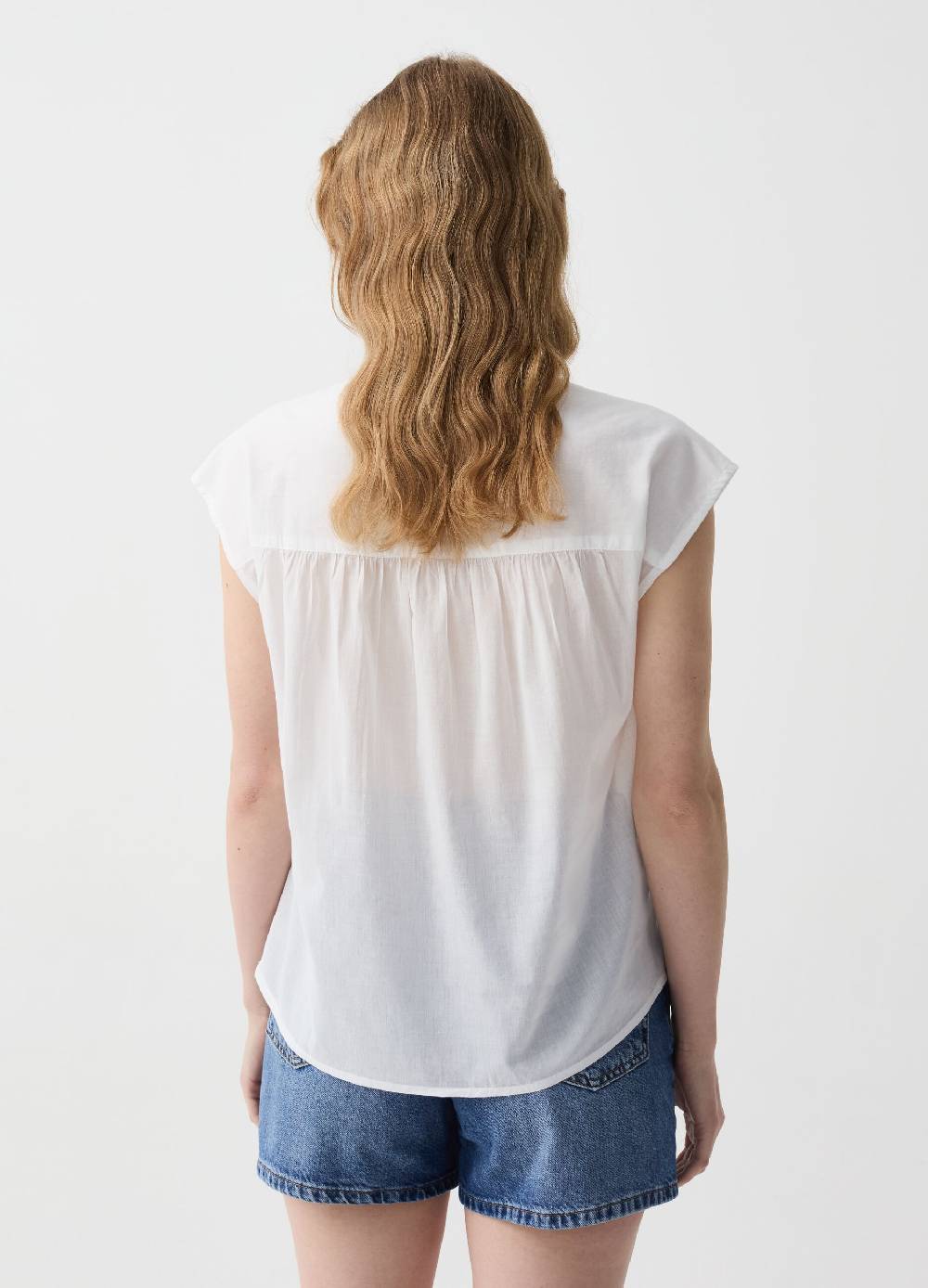 Ovs Blusa smanicata con scollo serafino Shopping online