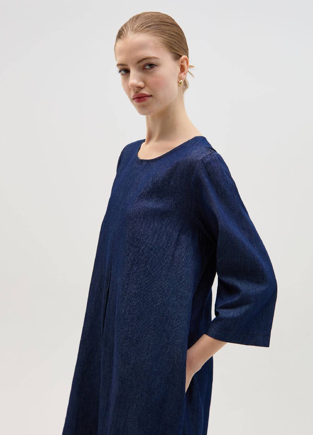 Ovs Vestito midi in denim con pince Smaltimento dello stoccaggio