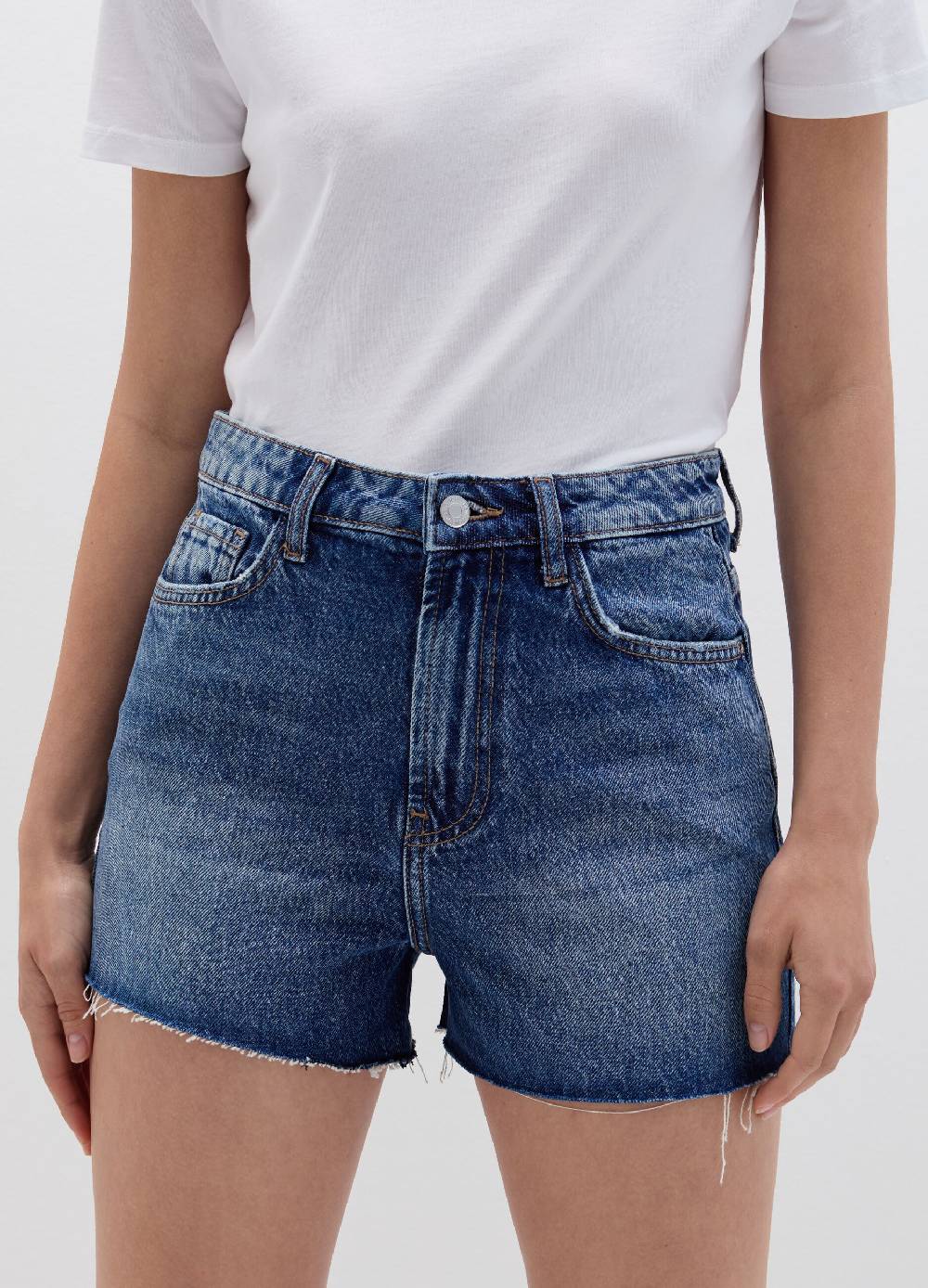 Ovs Shorts in denim con strappi e abrasioni Offerta migliore