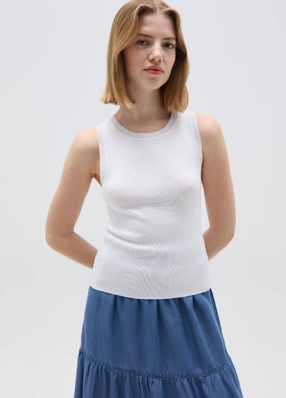 Ovs Tank top in crêpe tinta unita Nuovi prodotti