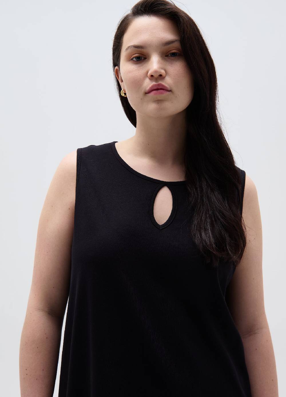 Ovs Vestito Essential corto con balza Curvy Prezzo basso