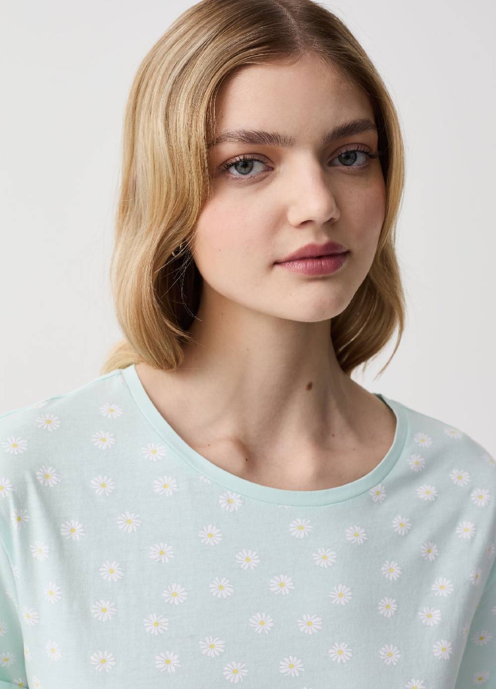 Ovs Camicia da notte con stampa margherite Super Saving Price