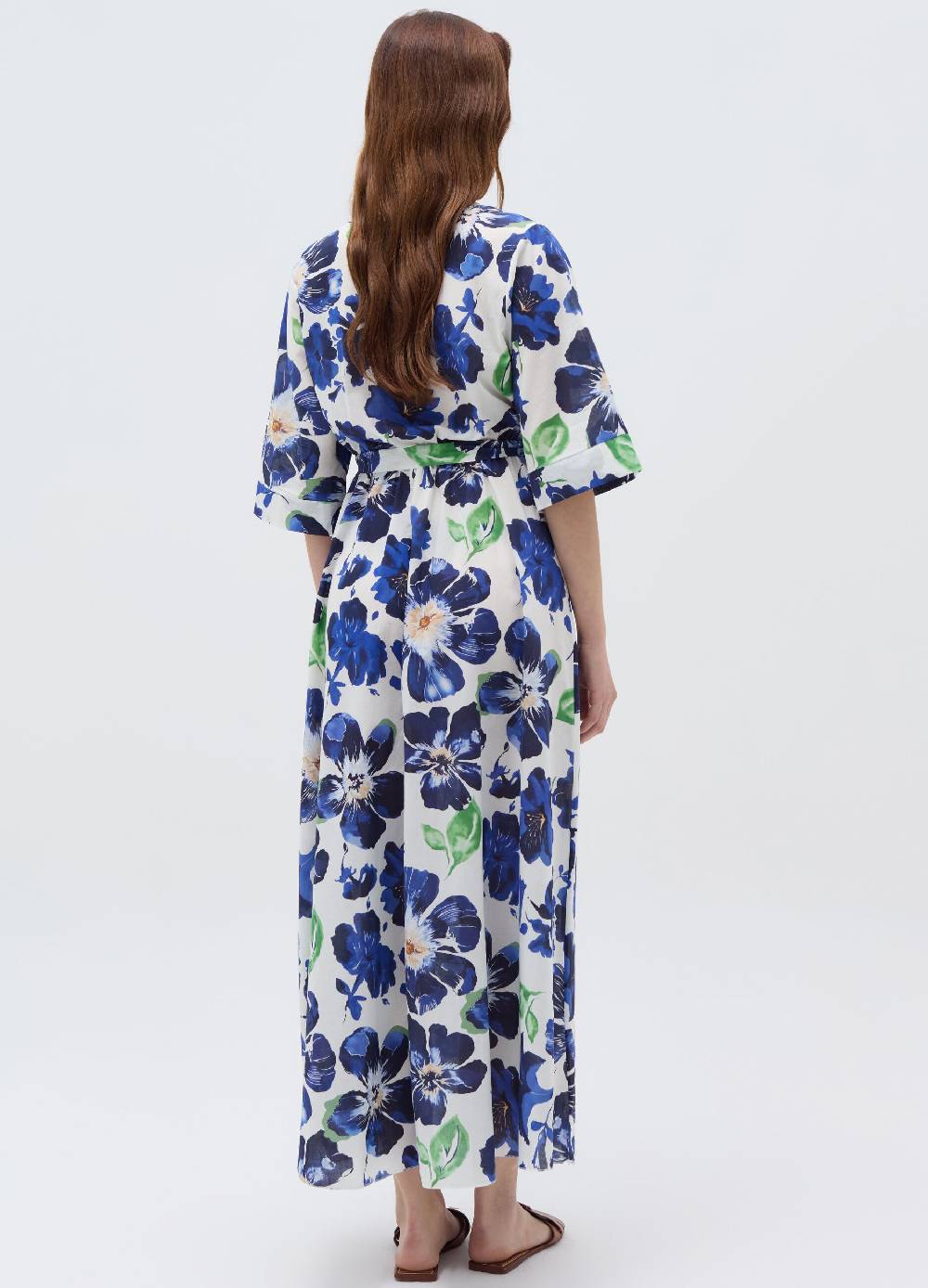 Ovs Vestito lungo fantasia floreale con cintura Ritorno libero