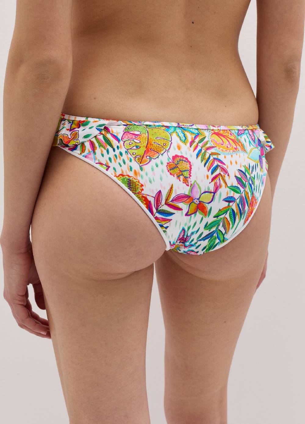 Ovs Slip bikini con volant stampa tropicale Ultimi tre giorni