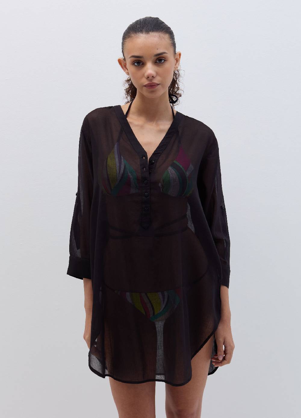 Ovs Camicia copri costume in cotone Trasporto libero internazionale