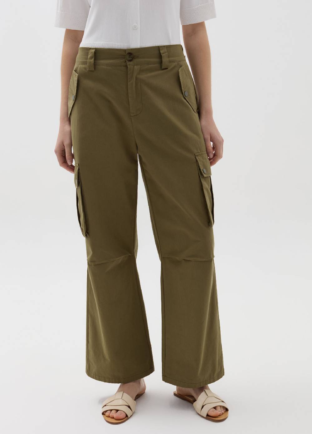 Ovs Pantalone cargo flare fit Esporta salva