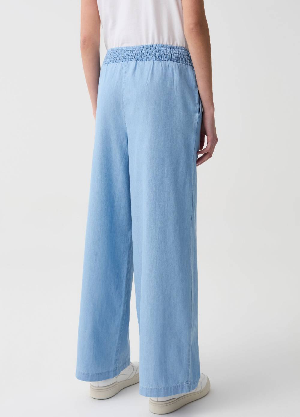 Ovs Jeans wide leg in tessuto fluido Black Friday Prezzi