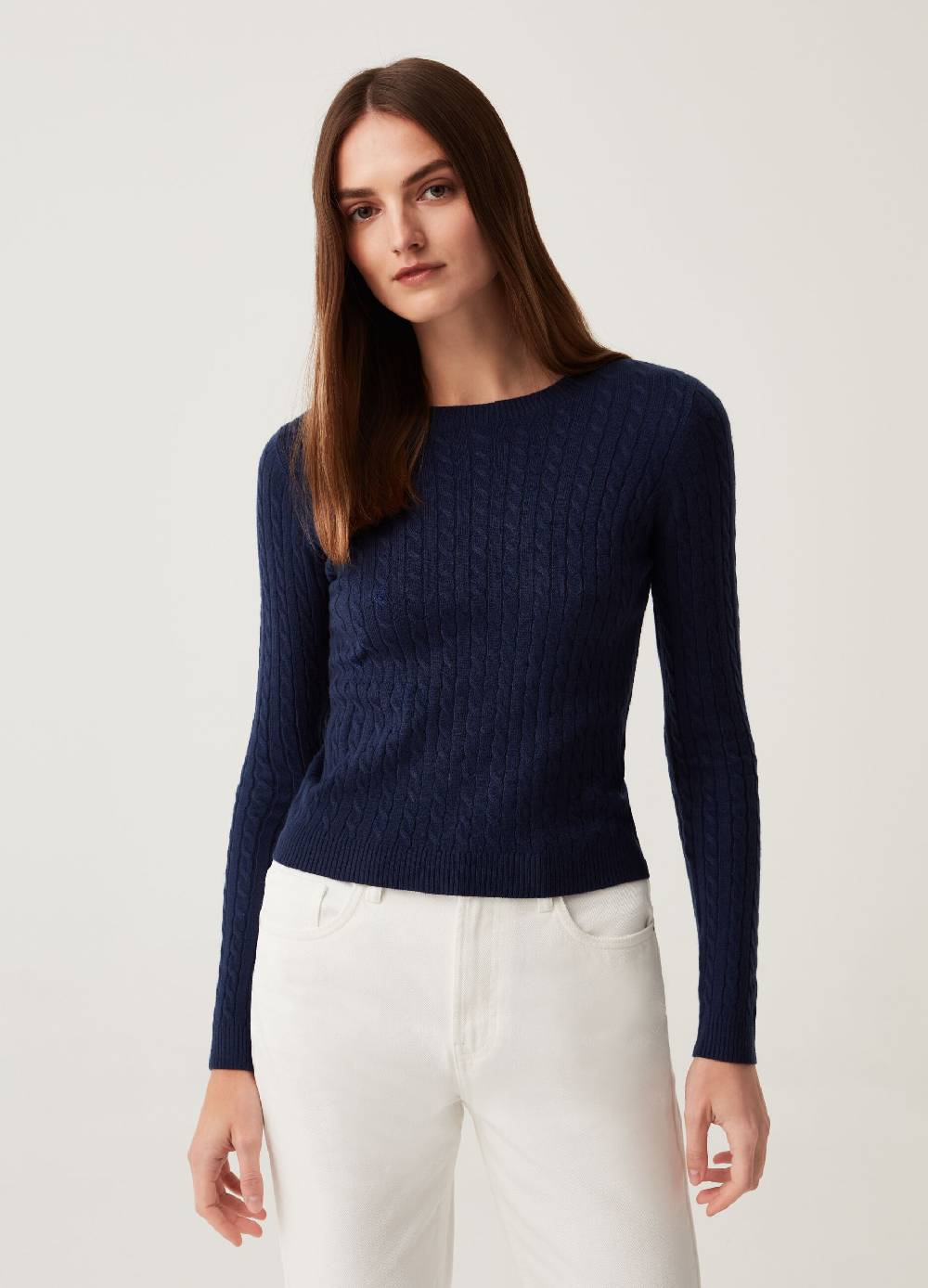 Ovs Pullover con motivo a treccia In Linea