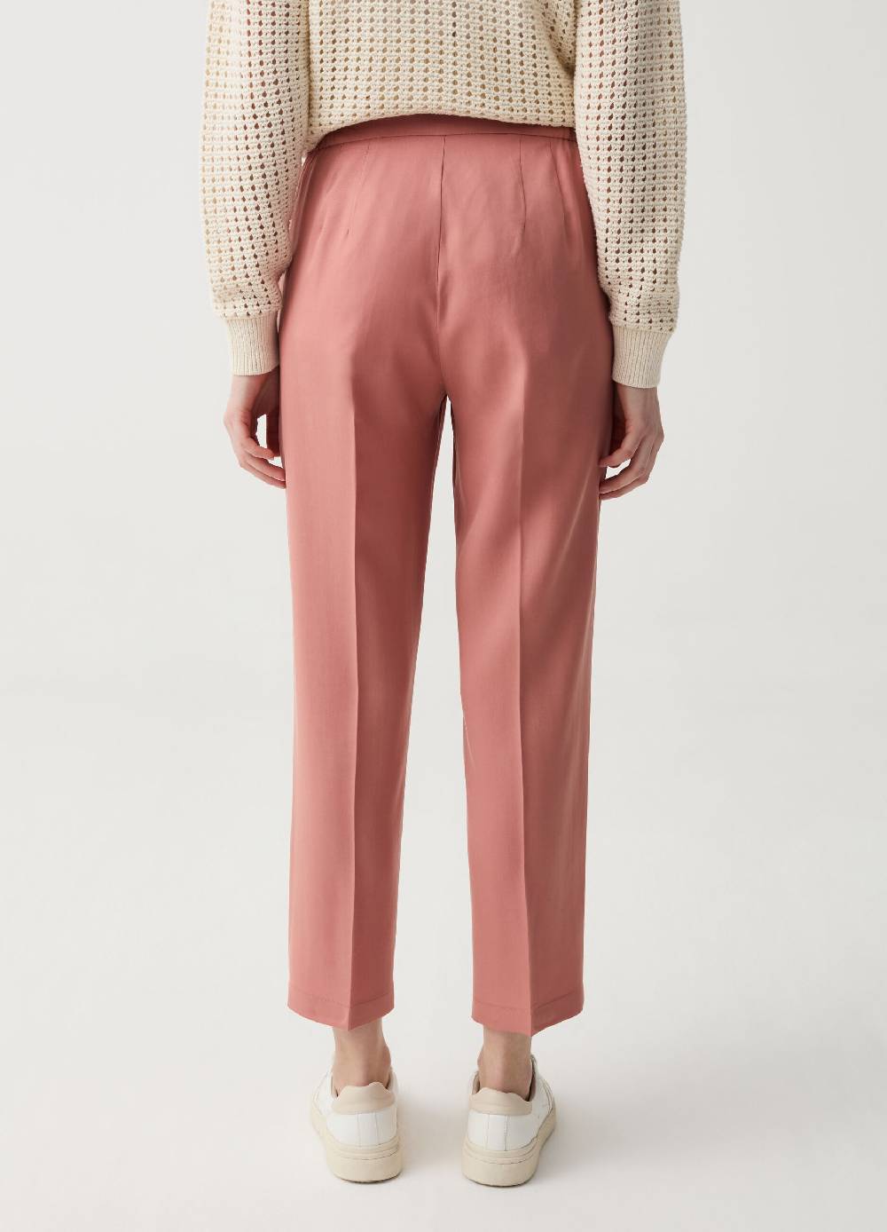 Ovs Pantaloni cropped a sigaretta con pinces Spedizione Gratuita
