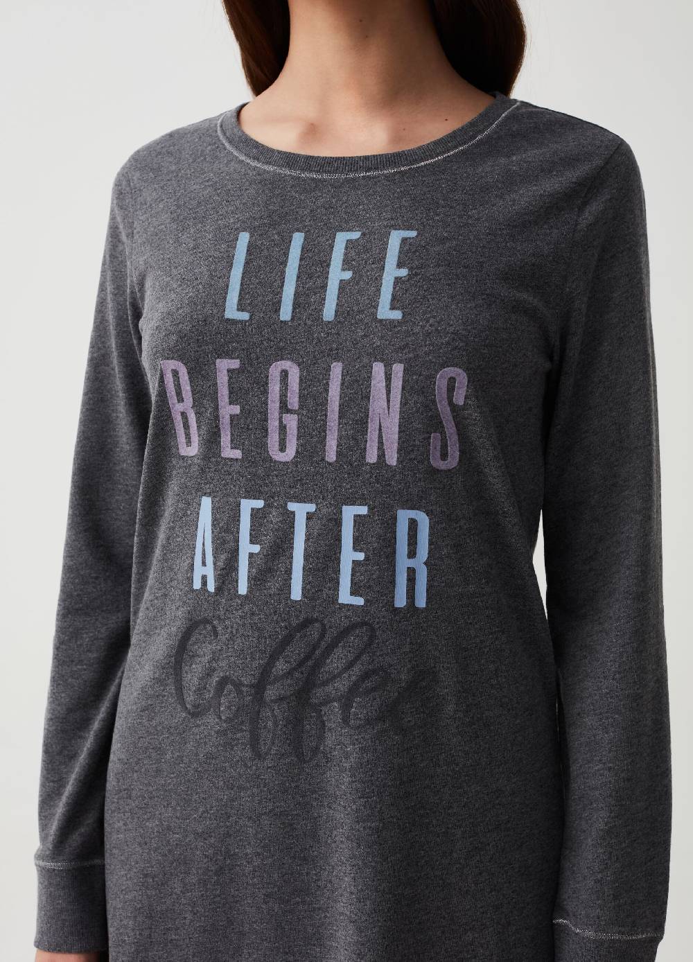 Ovs Camicia da notte con stampa lettering Consegna Veloce