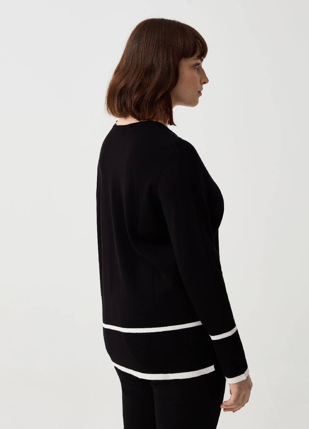 Ovs Maglia con scollo a V e disegno a righe Curvy Offerte