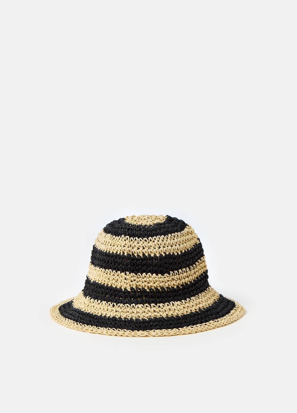 Ovs Cappello in rafia con righe