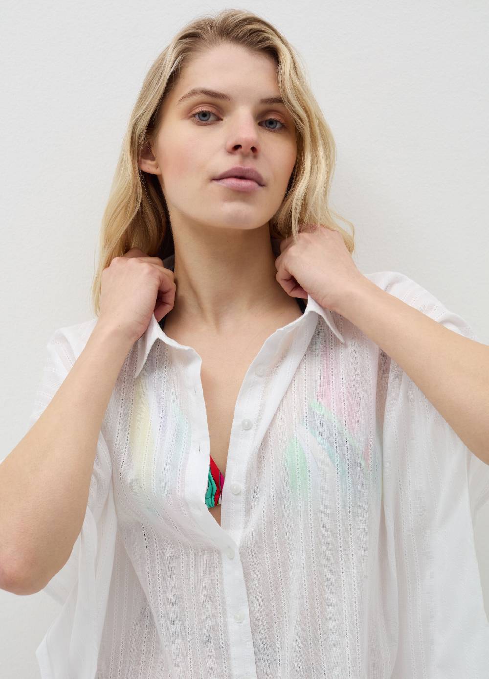 Ovs Camicia copri costume con trama a righe Vendite Flash
