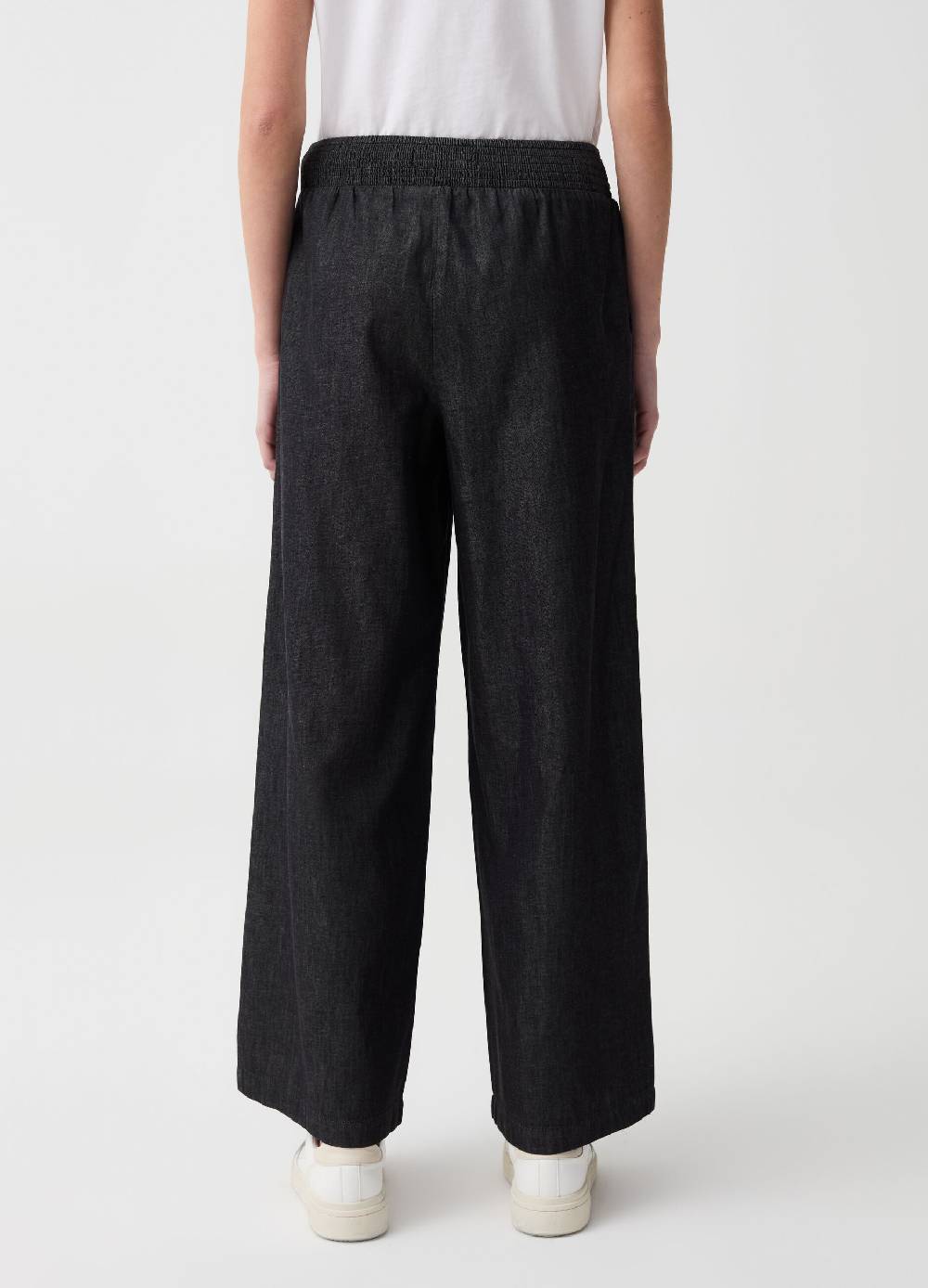 Ovs Jeans wide leg in tessuto fluido Nuova